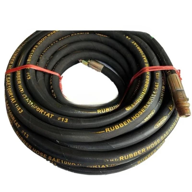 High pressure air compressor trachea rubber bag steel wire braided pipe hydraulic hose YouTube steel wire wound hose