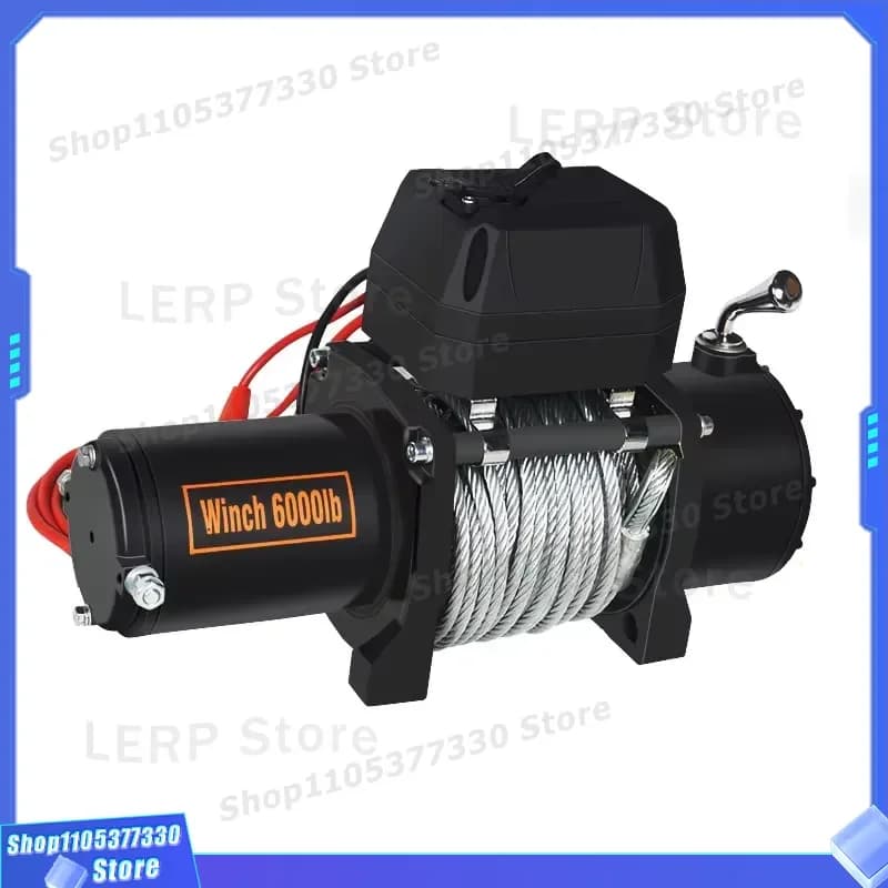 2 Ton Electric Winch 12V 24V Hydraulic System High Grade Auto Recovery Gear Suitable For Car Truck Off Road Vehicle Use