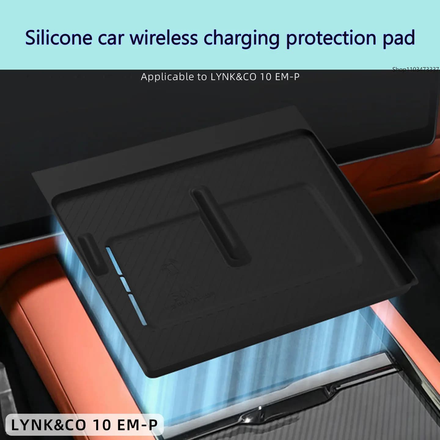 For Lynk&Co's 10emp silicone wireless charging pad, central control phone anti slip pad, and accessories