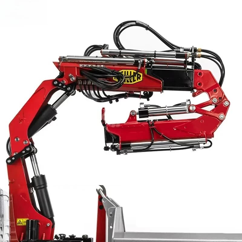 Hydraulic Crane Metal Flying Boom Crane Assembly Kit Model for 1/14 RC Dump Truck Car Truck DIY Model Car Accessories