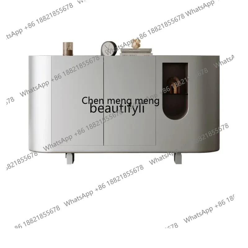 D178  Italian marble side cabinet partition double-sided living room light luxury high-end wall locker