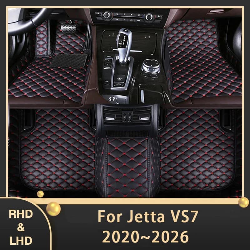 Car Floor Mats For VW Volkswagen Jetta VS7 2020-2026 Anti-dirt Pads Accesorios Para Auto Car Carpets Car Interior Accessories