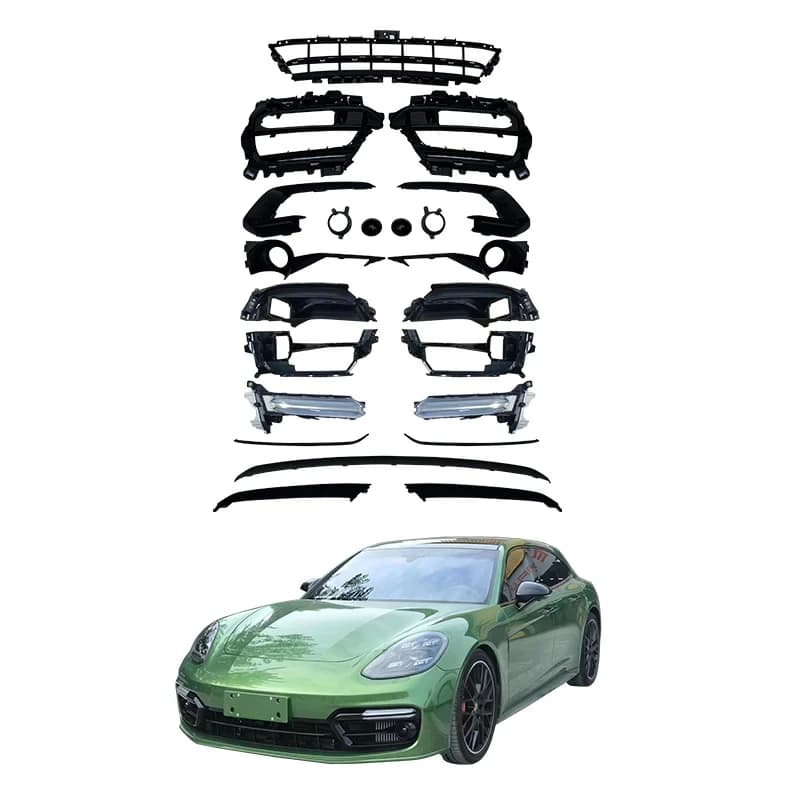 For  Panamera 2021-2023 Car Body Kit 971 Upgr Sport Den Front Bumper Upgr And GTS Grille Kit For