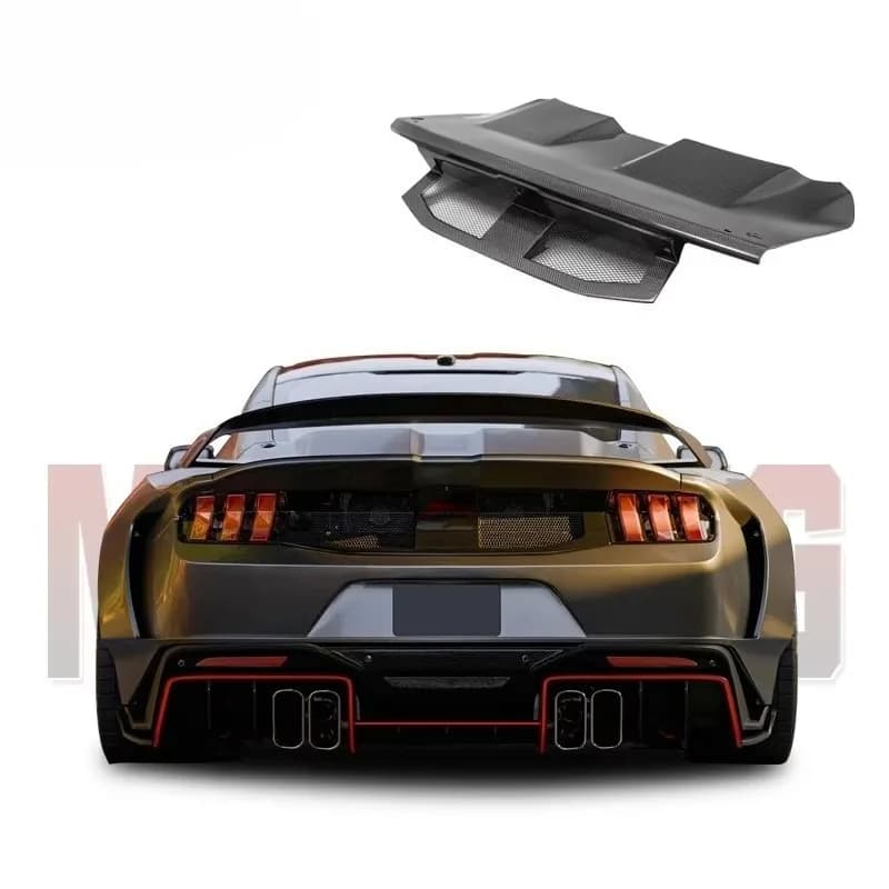 Mustang Carbon Fiber Trunk Cover for 2024+ Ford Mustang Modified GTD Style Carbon Trunk Lid Spoiler