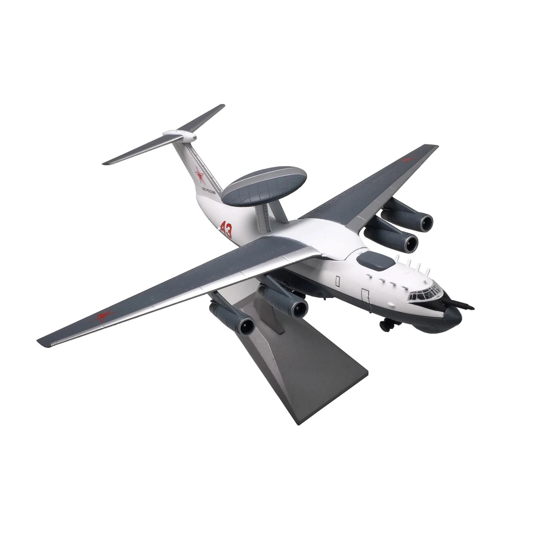 1/200 Scale Die-cast Metal Model of Soviet Beriev A-50 Fighter Home Decoration