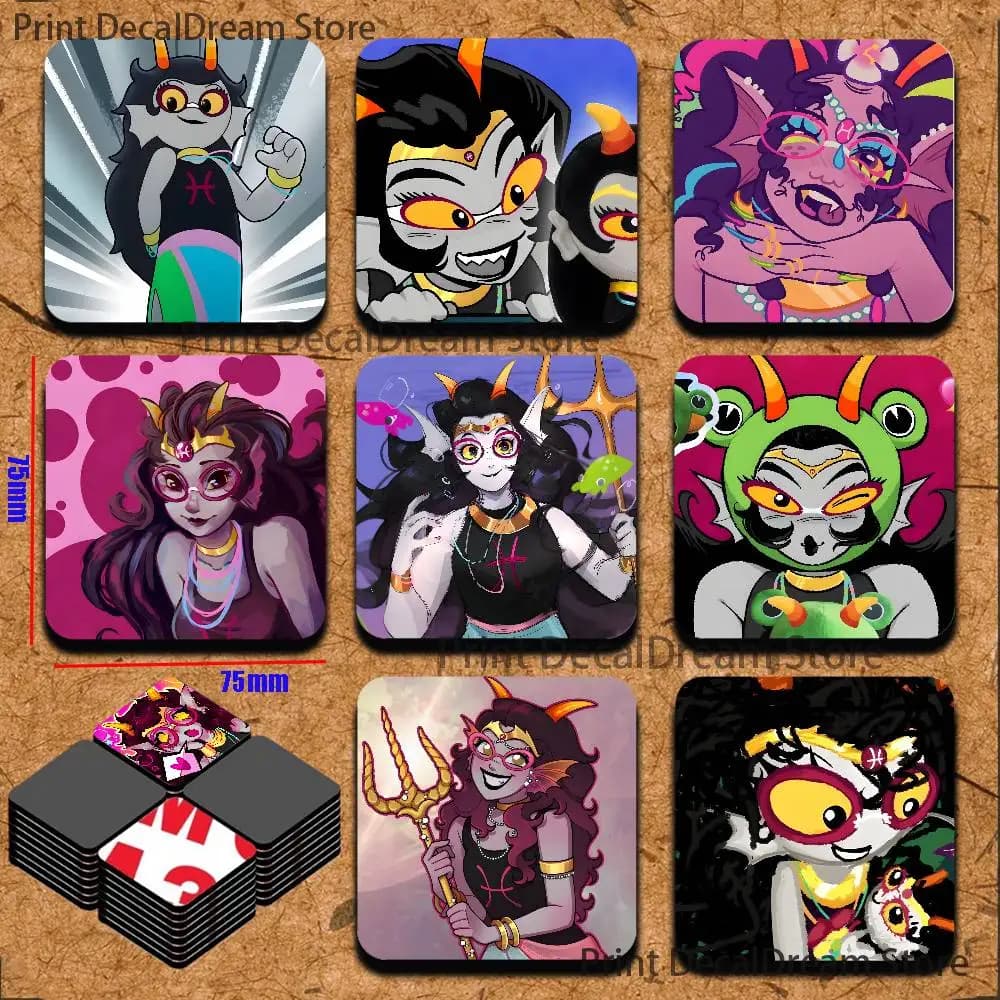 H-Homestuck Feferi Refrigerator Magnets Cute Cartoon Magnetic Personality Decorations Creative Gifts