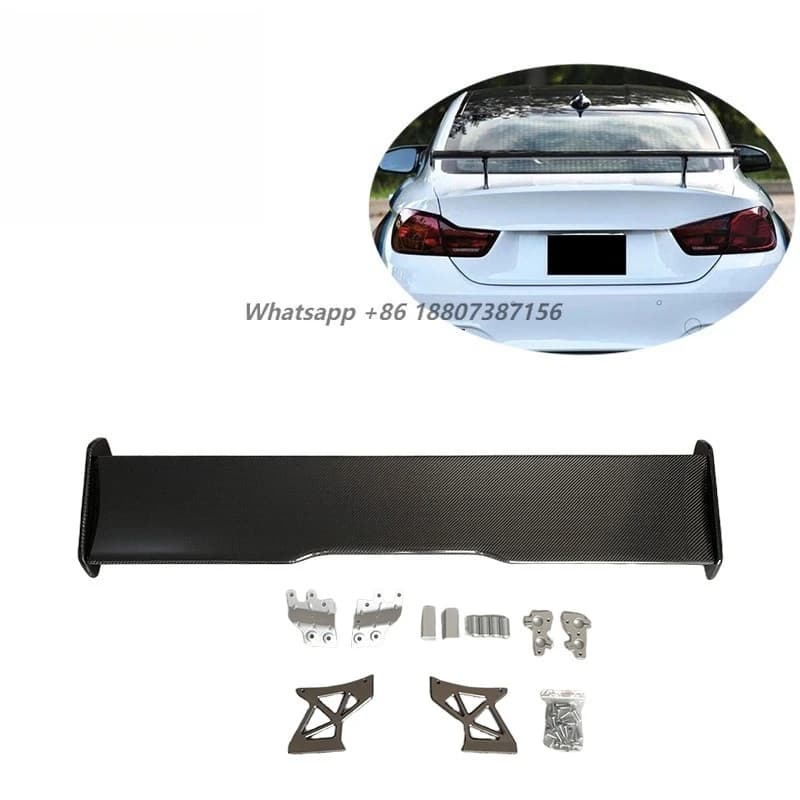 GTS Style Carbon Fiber GT Rear Spoiler Wing for  F87 M2 M2C  F80 F82 F83 Universal High-performance Spoiler