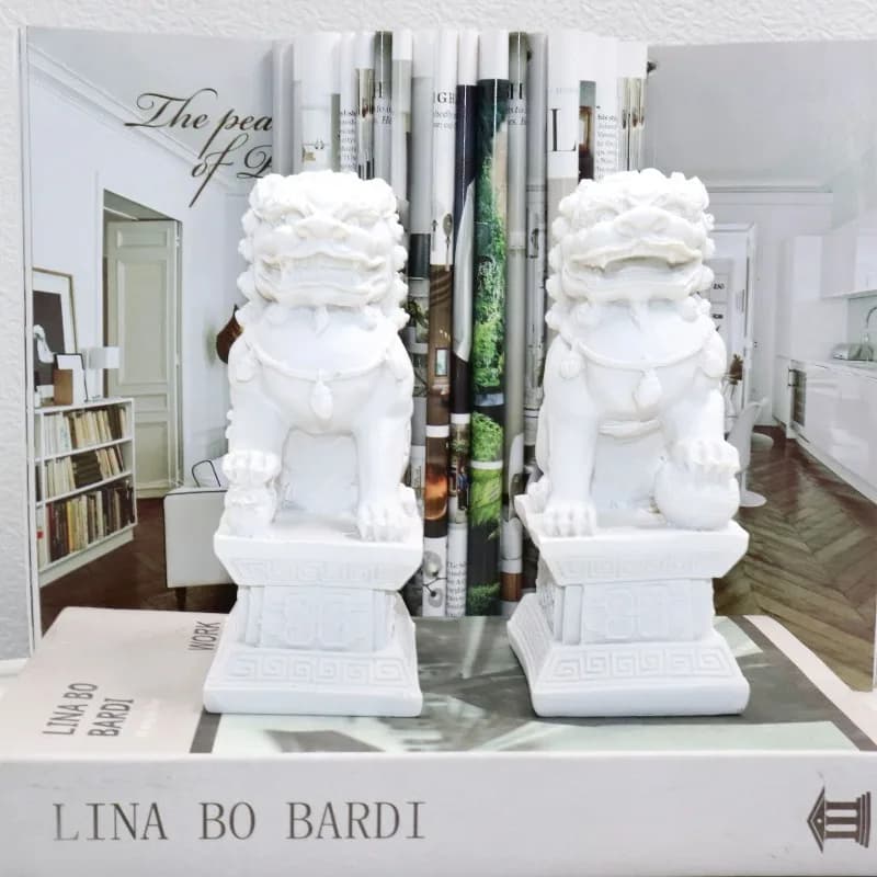 A Pair of Chinese Style Home Decor Items, Indoor Tabletop Decorations, Handicraft Home Decor Items, Feng Shui Decorations