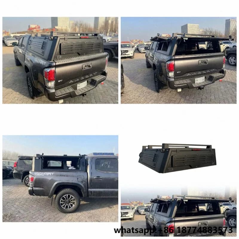 Pickup 4x4 Accessories  Truck Bed Rack System Hardtop Topper Canopy for Toyota
