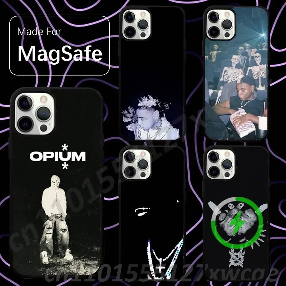 K-Ken Carson A Great Chaos For Magsafe Wireless Charger Case For iPhone 15,16,17,13,14,11,12,Pro,Max,Plus,E,Air,Mini Protection