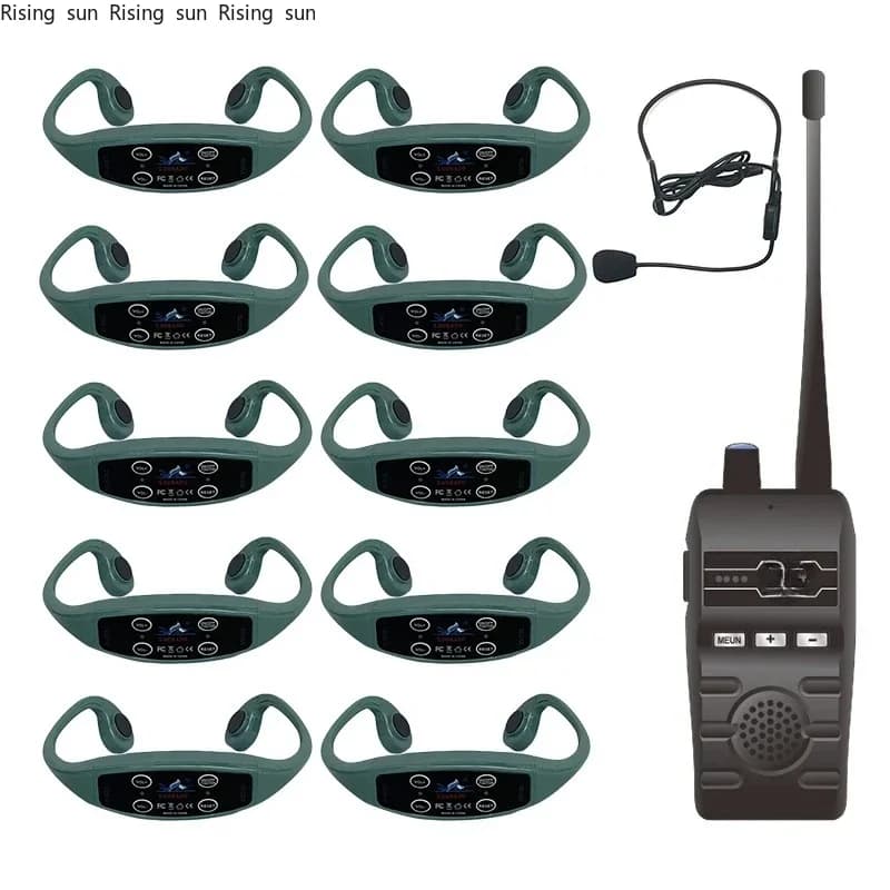 H800 FM/BT Wireless Transmitter + H904 Waterproof Bo-ne Conduction Headset for Swim Training
