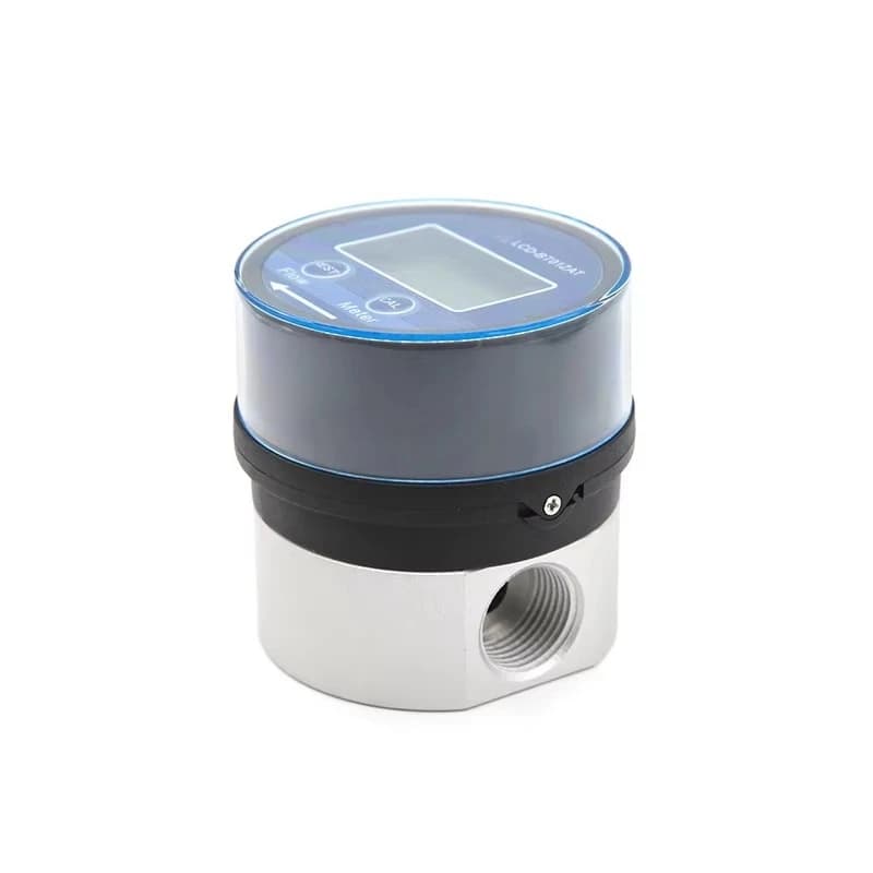 1/2" Female Thread Aluminum Oval Gear Flow Meter - LCD Display Totalizer for Diesels Fuel & Liquid