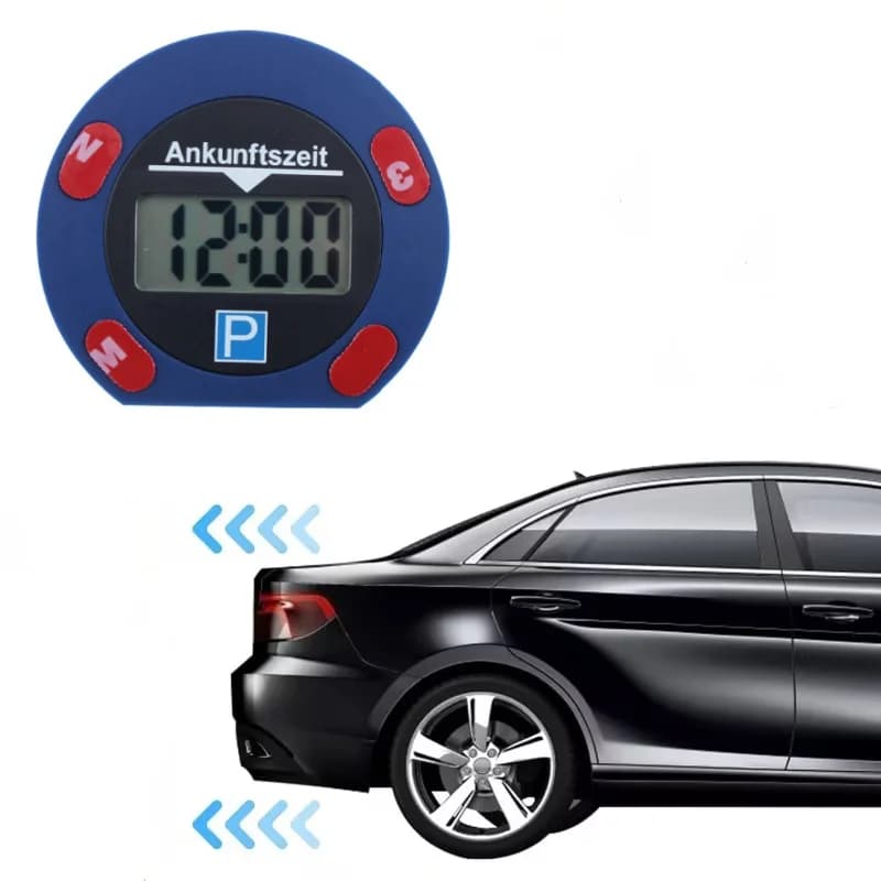 1PC Car Professional Parking Timer LCD Dual Screen Display Parking Timer Functional  Parking Timer Car Interior Accessories