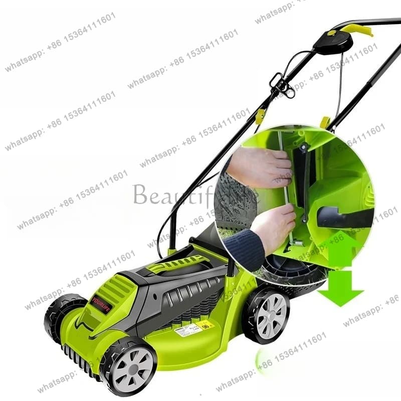 Strong Electric Lawn Mower Hand Push, Electric Home Lawn Mower