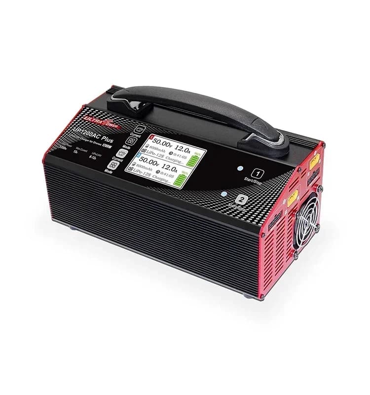 CHKJ UltraPower UP1200AC PLUS 2X600W 1200W Dual Channel 15A 6-12S Battery Balance Charger With Screen For Agricultural Spray