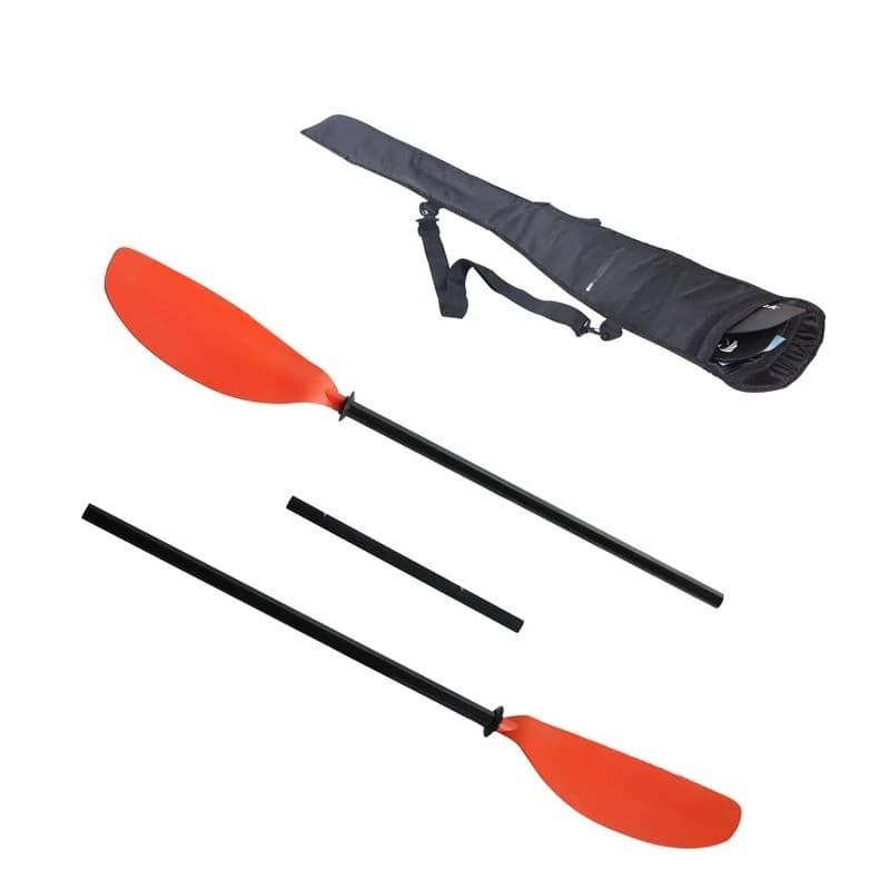 Three-section fiberglass oars, double-ended double-section oars, split and adjustable