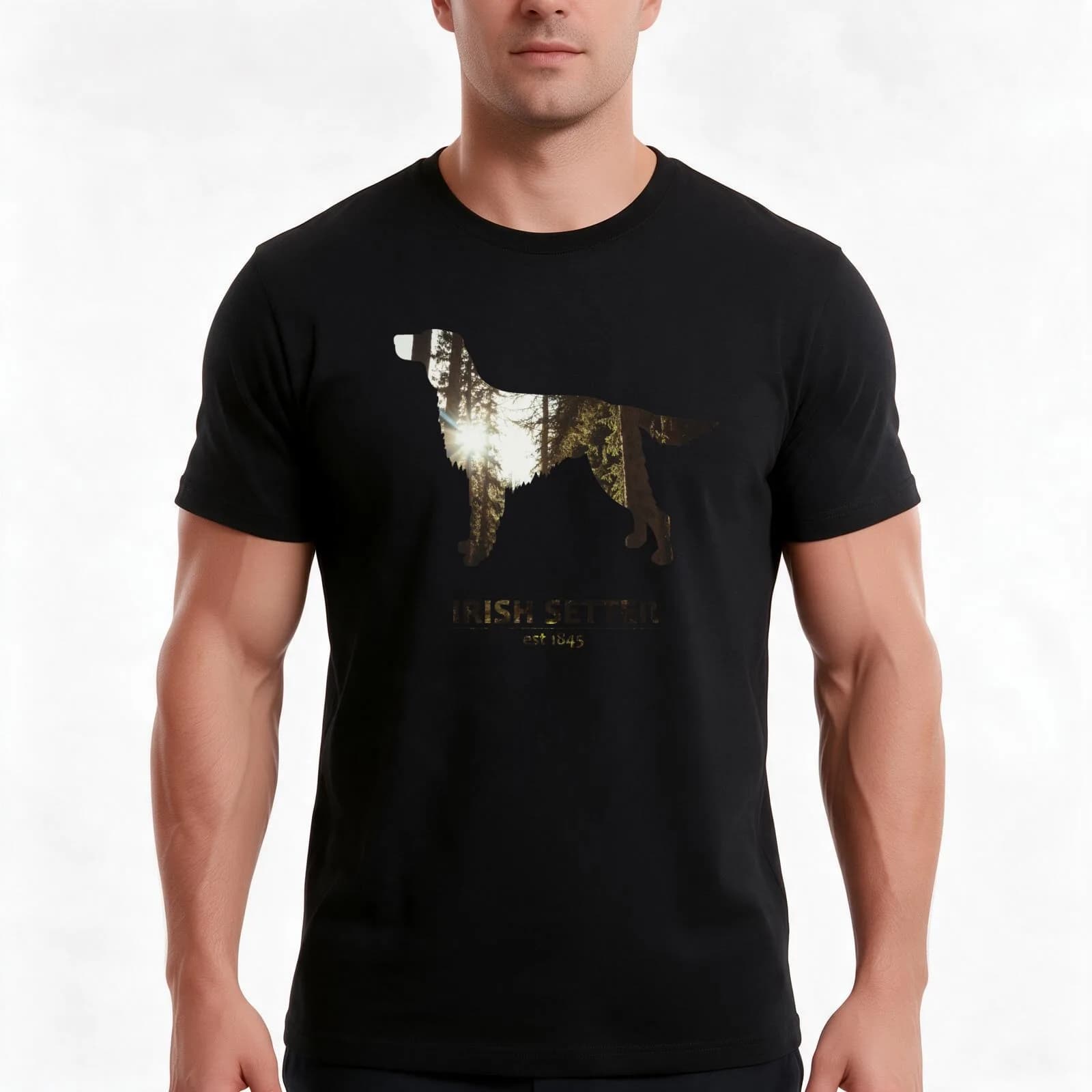 Irish Setter Red Setter Graphic design T-Shirt, Summer Casual Cotton Tee, Oversized Streetwear Tops, Vintage Graphic Print