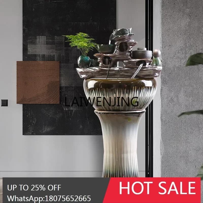 SGF lucky circulation flowing water making money living room ornament floor office landscape