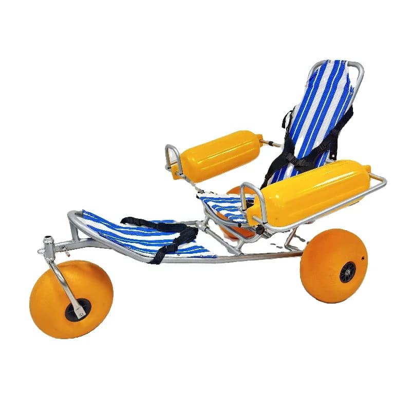 Aluminum Outdoor Walker With Pneumatic Tires All-terrain With Rubber Wheels Quick Folding Walker