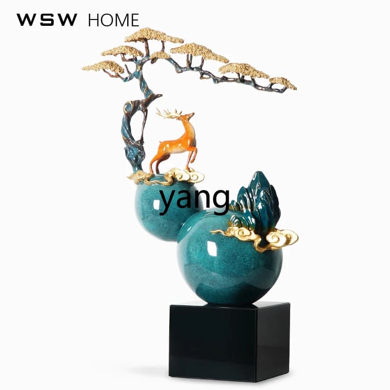 LMM new Chinese all-copper hoist ornament office study decoration