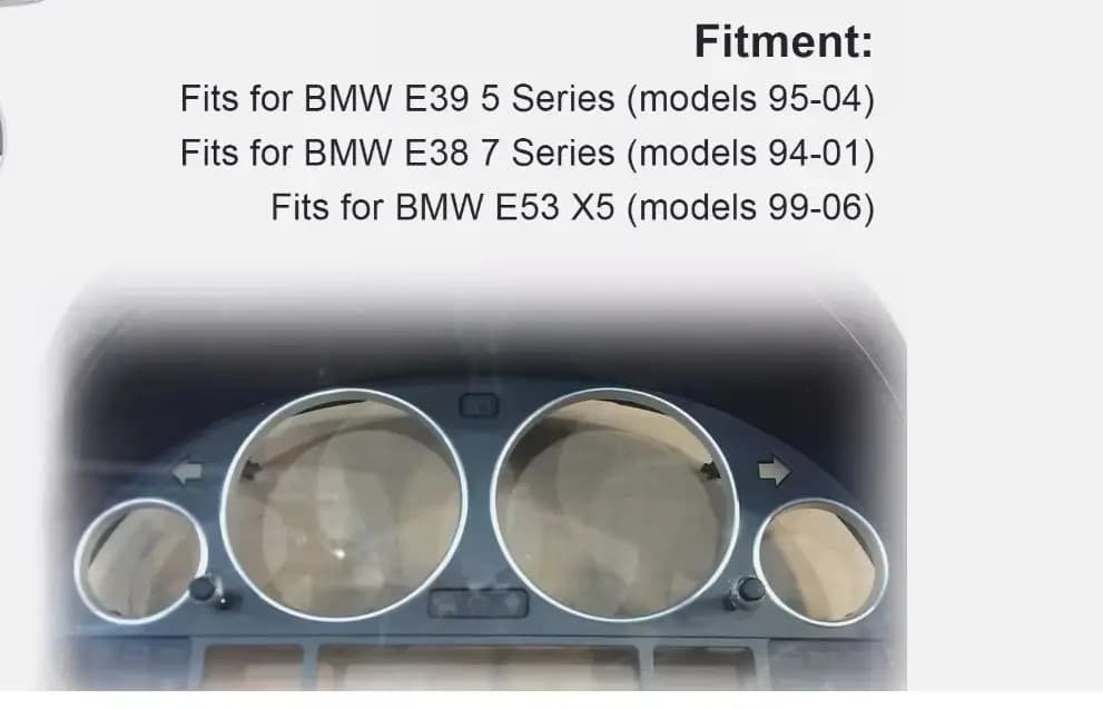 Chrome Gauge Ring For BMW E38 E39 E53 540i 740i X5 Best Value Car Parts