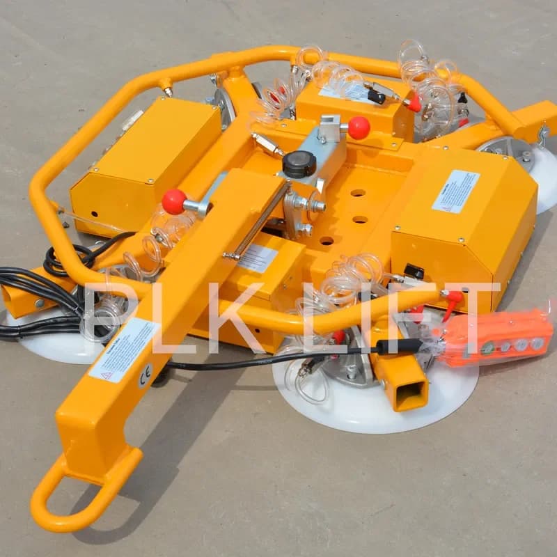 YWM Certificate PLK LIFT New Manual 360 Rotation Motorized Pump Vacuum Suction Cup Lifter Steel 1-Year Warranty Multi-Purpose
