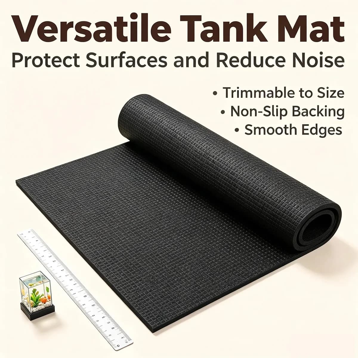 Non‑Slip Pad Black EVA Foam Cushion Shock‑Absorbing Buffer Mat Multi‑Purpose Rectangular Protective Base Pad for DIY Hardware