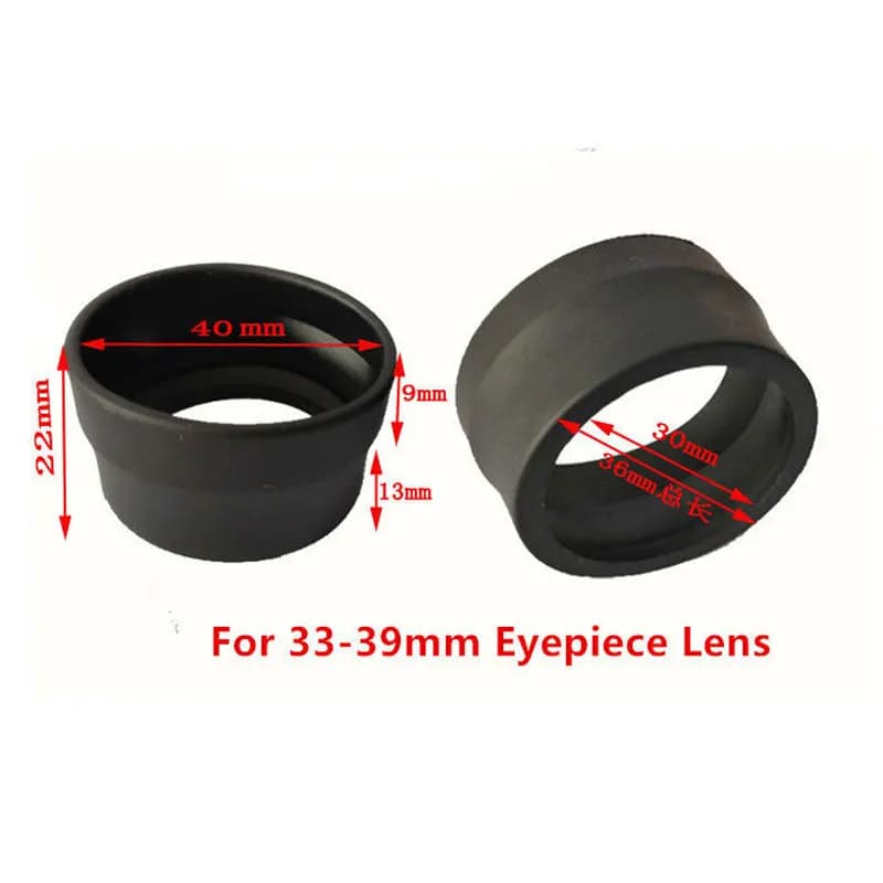 2Pcs Rubber Eyepiece Cover Guards Eye Cup for Biological Stereo Microscope Telescope Monocular Binoculars