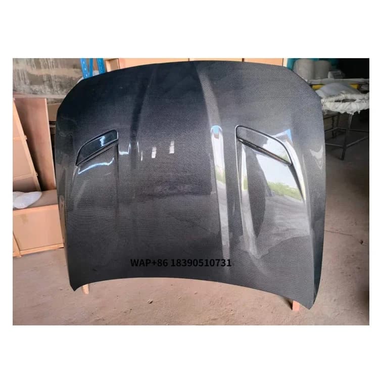 Auto Parts CS Style Hoods Carbon Fiber Engine Cover Real Black Carbon Hood Bonnet for 5 Series F10 F18 535i 550i 2011-2017