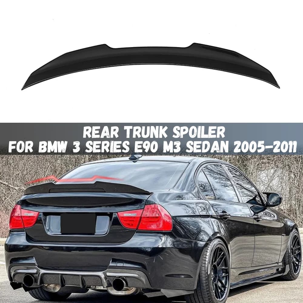 PSM Style Rear Trunk Spoiler For BMW E90 3 Series 2005-2011 & M3 2008-2012 Rear Trunk Tail Wing Body kits