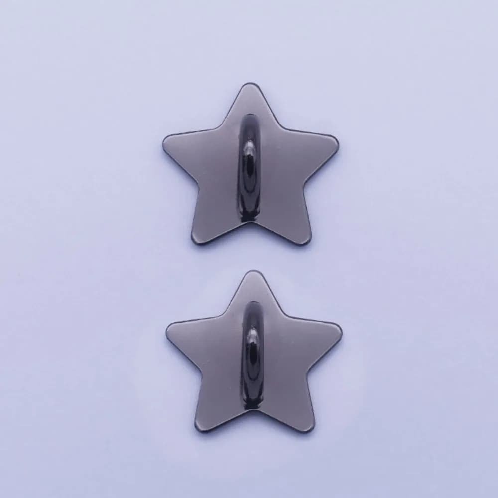 Starry Sky Stars Moon Phone Charm Holder Stand Self Adhesive Phone Case Finger Ring 2.5cm Metal Phone Hook Buckle