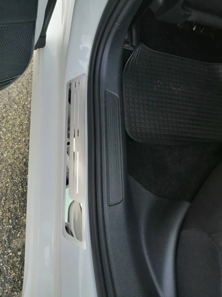 For Mazda 2 Demio 3 6 CX-5 CX30 CX9 CX8 CX7 Door Sill Pedal Guards Trim Stickers Threshold Scuff Plate Protector Car Accessories