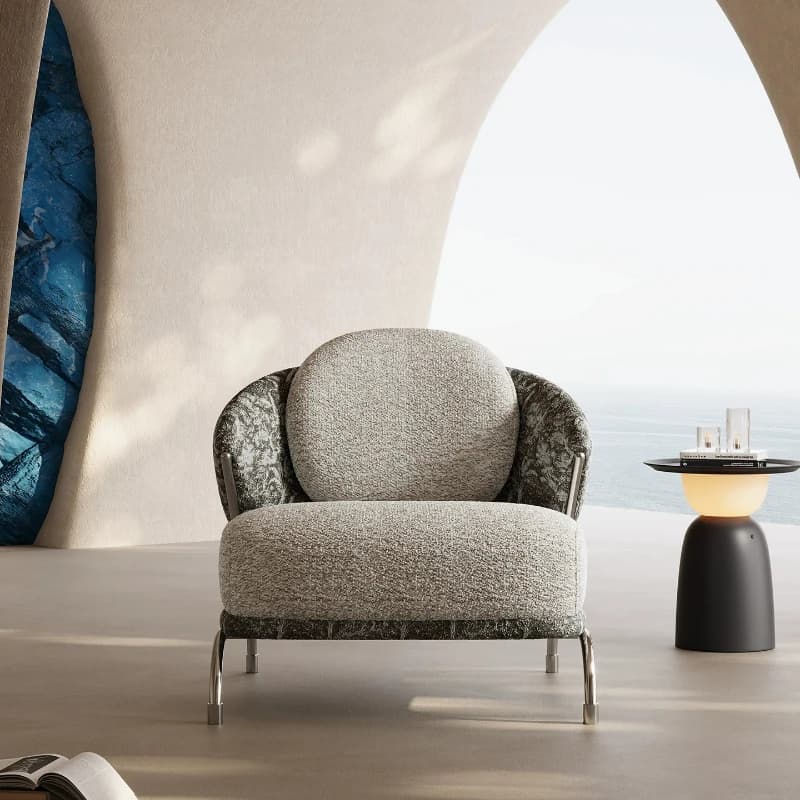Premium Italian Leisure Chair Minimalist Creative Home Living Room Sofa Chair
