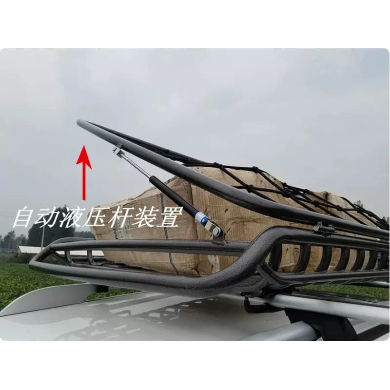 Durable Rooftop Cargo Holding Basket 4x4 Off‑Road Grade With Auxiliary Spot Lights Overlanding & Outdoor Adventure Vehicles