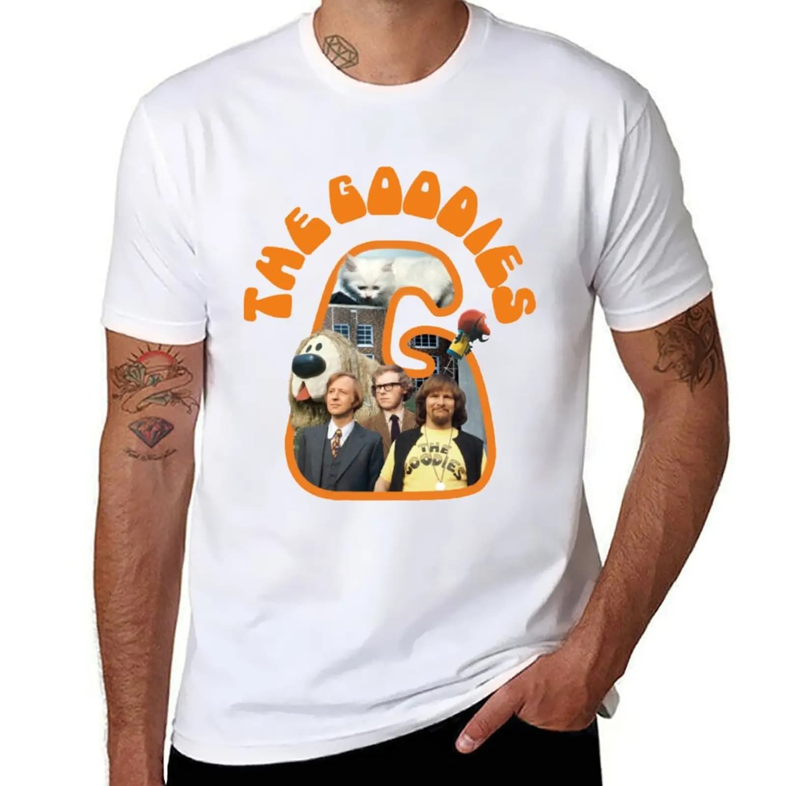 THE GOODIES T-Shirt t shirt men 100% cotton luxury brand t shirt man cotton T-Shirt