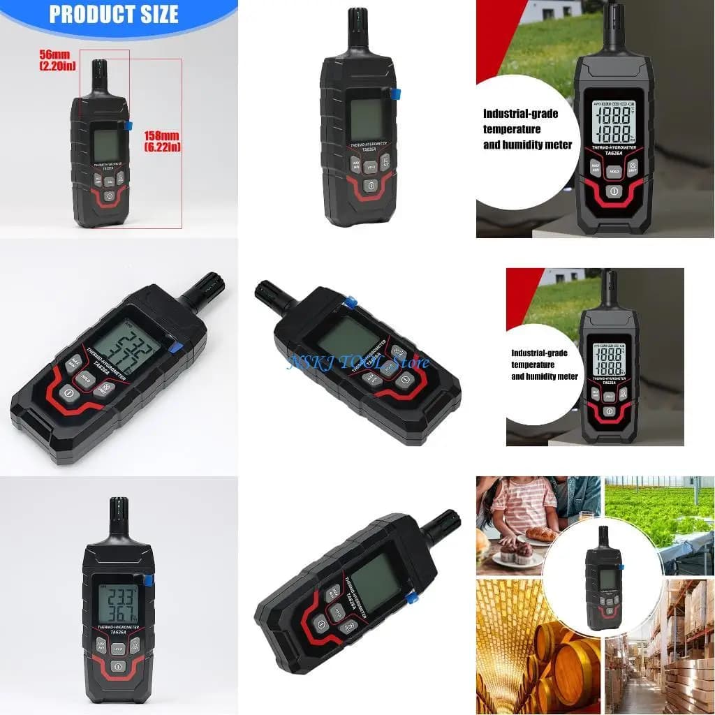L8RC Digital Hygrometer Thermograph Highlighting Condensation Point and Wet Bulb Temperature Measurement