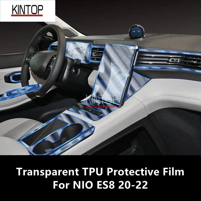 For NIO EL8/ES8 20-22 Car Interior Center Console Transparent TPU Protective Film Anti-scratch Repair Film Accessories Refit