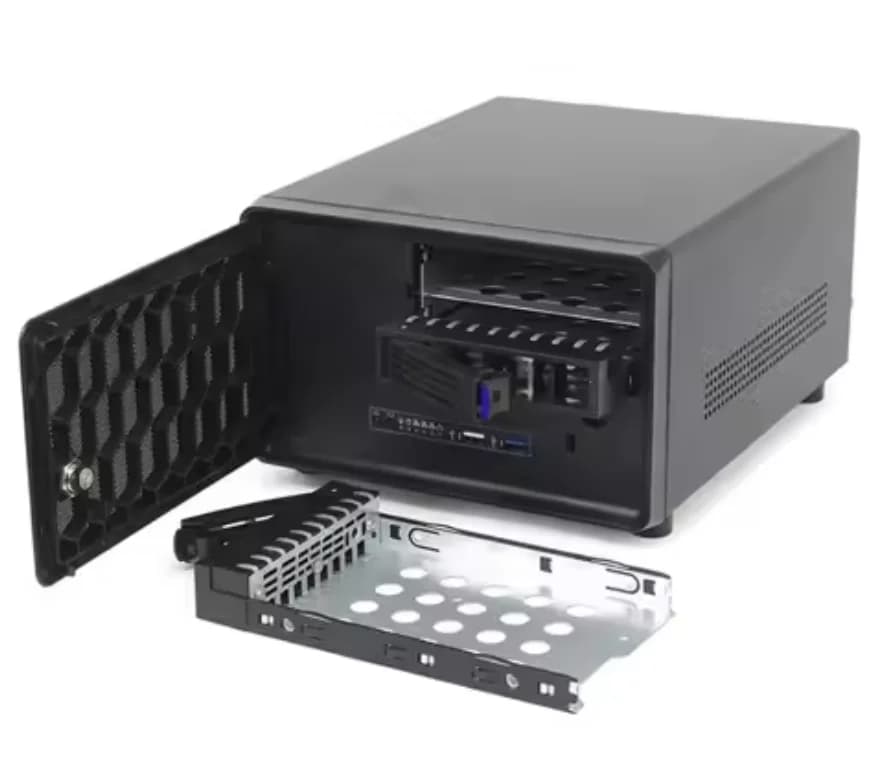 Home Use Network Attached Storage Mini NAS Case 2 Bay ATX Plastic Horizontal for Server Application in Stock