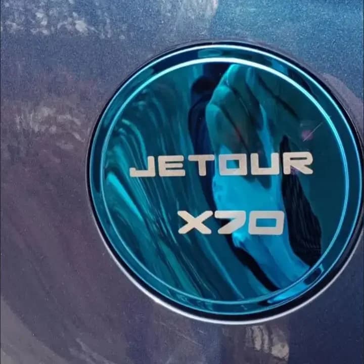 for JETOUR X70/X90 Stainless steel car fuel tank cap Car Accessories decoration protection logo sticker