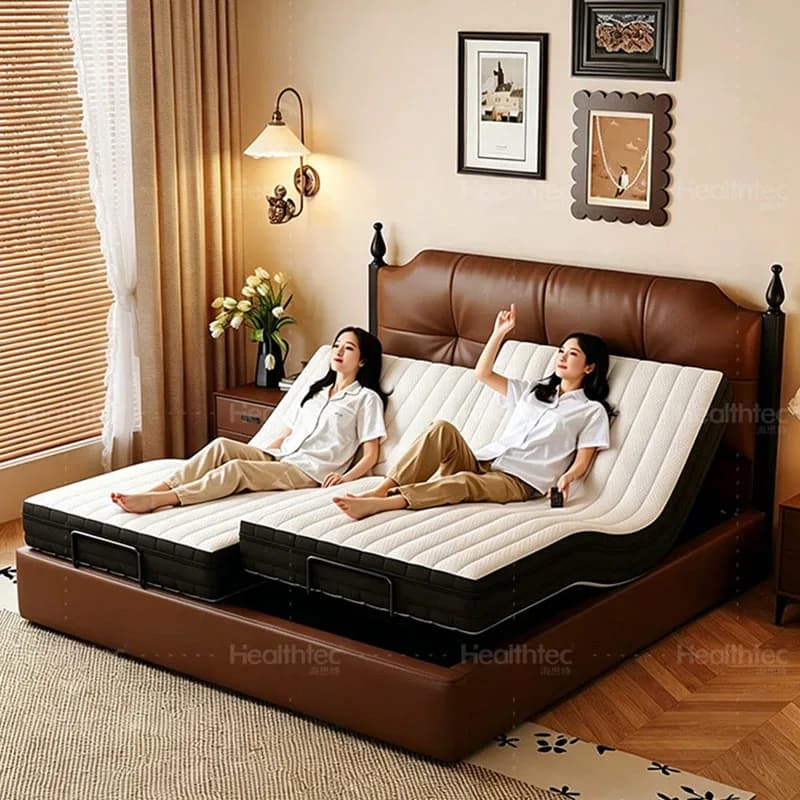 Wooden Simple Bed Sleeping Safe Design Castle Modern Luxury Bedroom Frame Massage Bed Queen Beauty Muebles Trendy Furniture