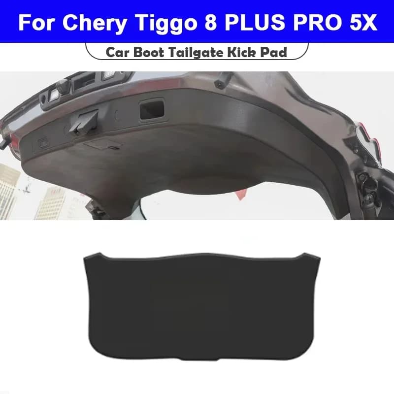 For Chery Tiggo 8 PLUS PRO 5X 2017-2025 Trunk Tailgate Guard Pad Leather Rear Trunk Door Protective Car Interior Accessories