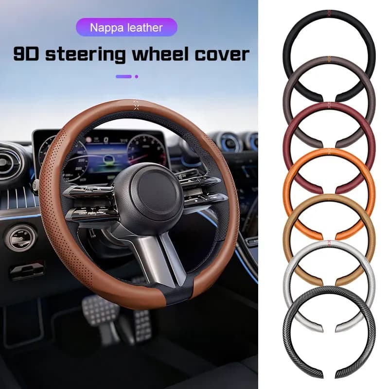 2026 For ZEEKR 9X 7X MIX 001 001FR 007 X 009 2025 Car Steering Wheel Cover Leather Sweat Absorption Anti-slip Tools Accessories