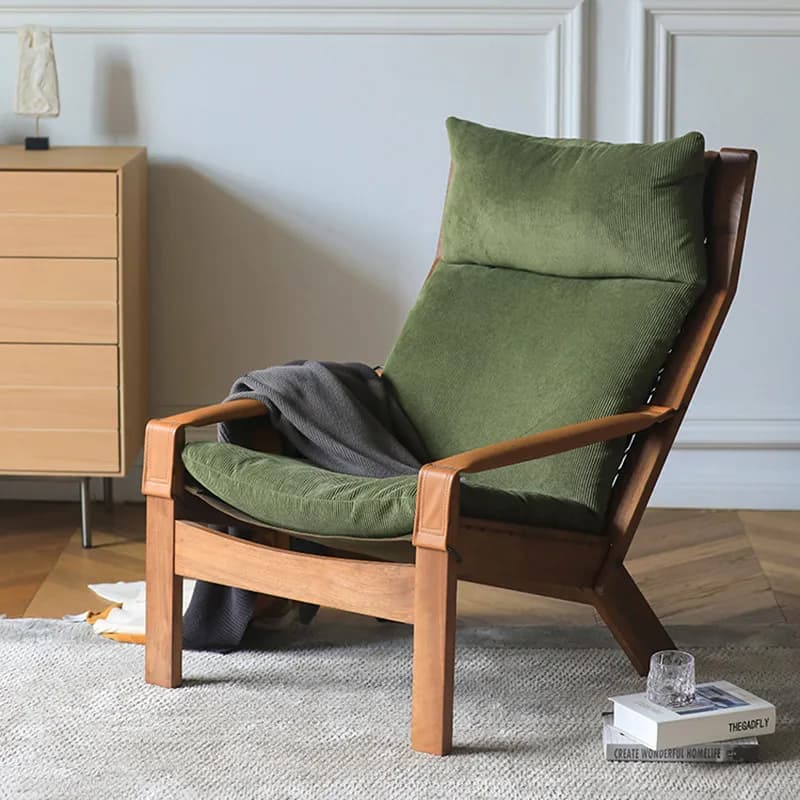 LMM Nordic Italian single sofa leisure recliner retro medieval French chair