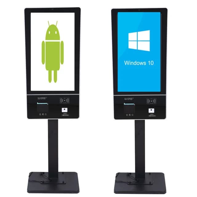 Android Self Service Ordering Kiosk All in One POS Machine with QR Code Payment