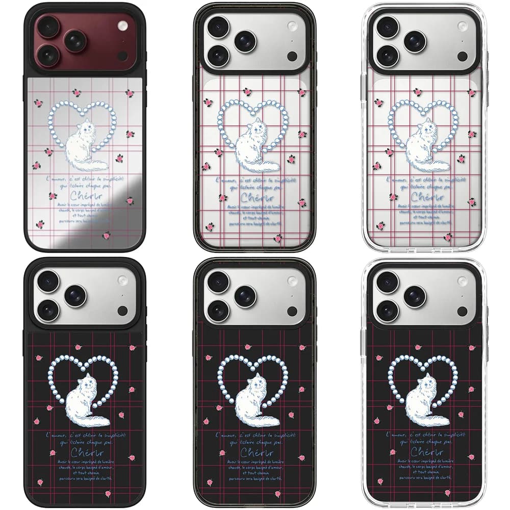 609236 Impact / Mirror Black Border Magnetic Case: Compatible with IPhone 18 17 16 15 14 13 Pro Max 17 Air