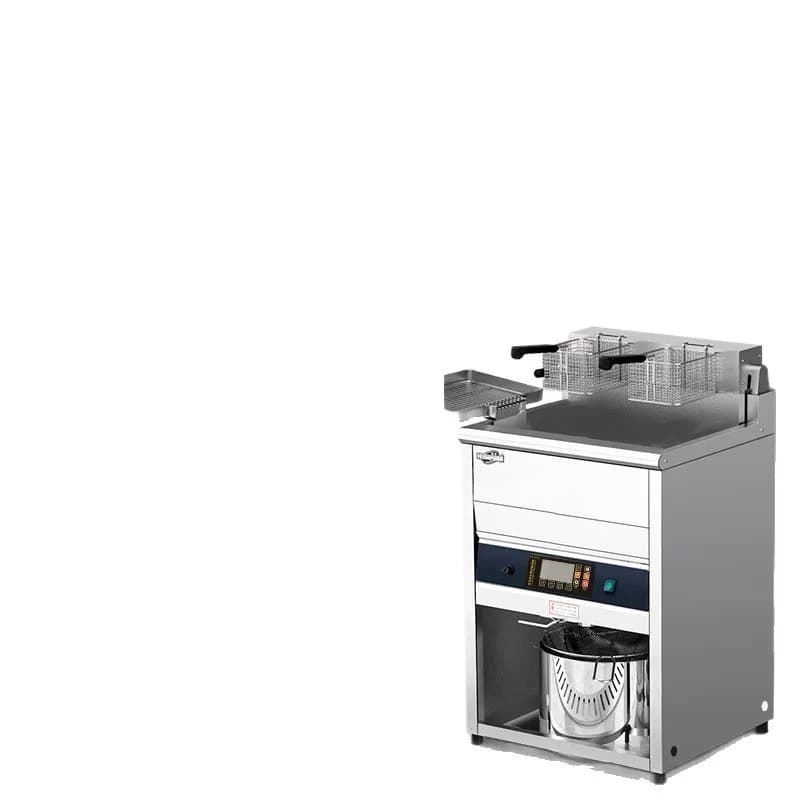 Vertical Large Capacity Commercial Fryer, Stainless Steel Constant Temperature Electric Fryer, Chicken and Chips Fryer,