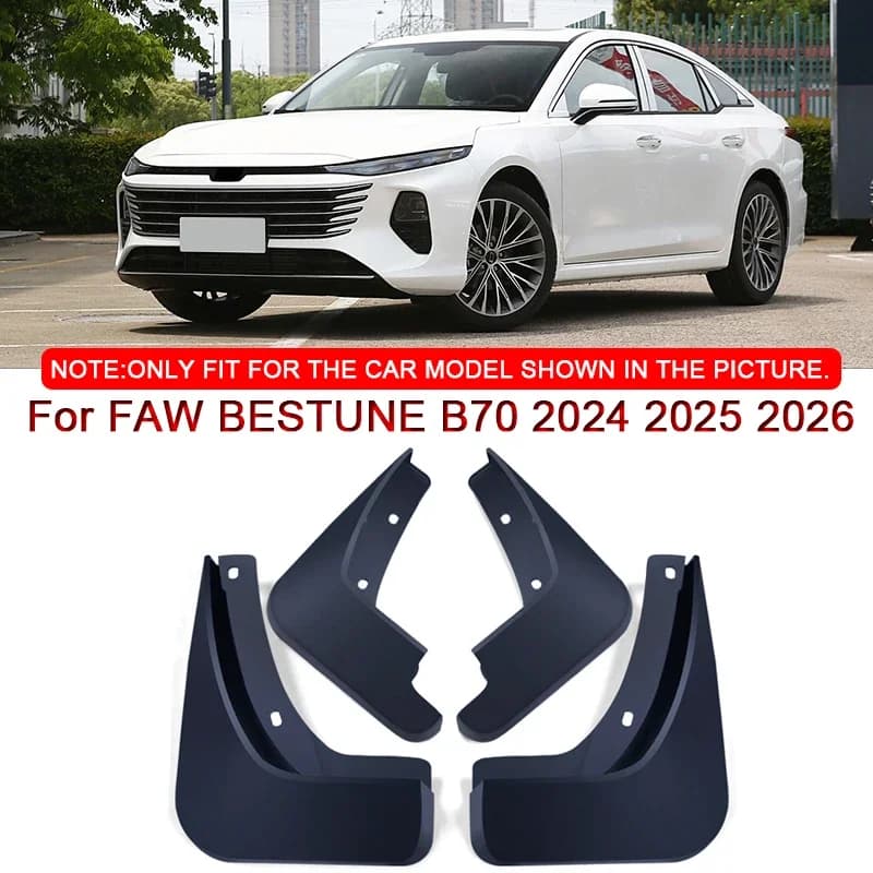 For FAW BESTUNE B70 2024 2025 2026 Car Styling ABS Car Mud Flaps Splash Guard Mudguards MudFlaps Front Rear Fender Accessories