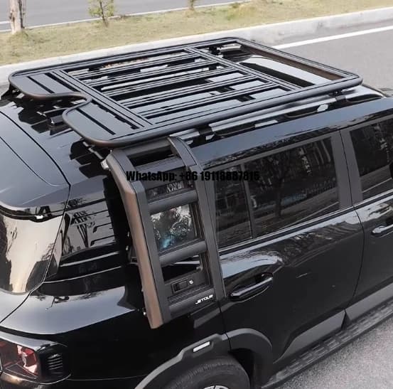 Complete Off-Road Kit for Jetour Traveler T2,Roof Rack with Climbing Ladder,side Storage Boxes, SUV Overlanding Accessories