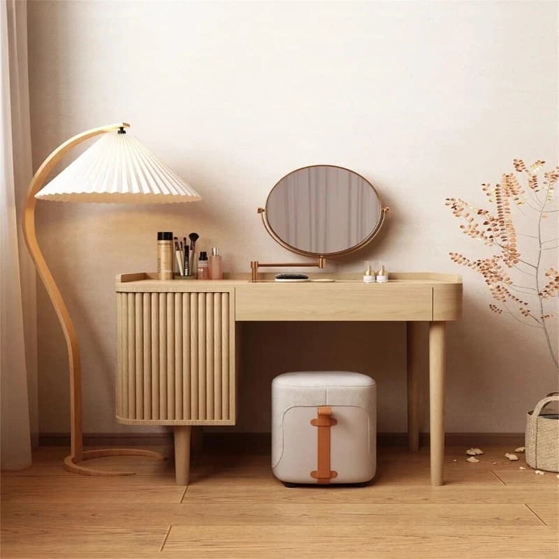 Beauty Cosmetics Dressing Table Girl Organizer Jewelry Modern Dressing Table Drawers Mirror Mesa De Maquillaje Home Furniture