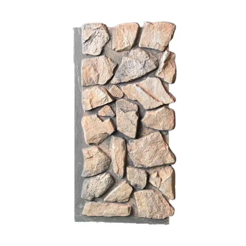 PU Stone Skin Lightweight Large Stone Villa Exterior Cultural Stone Eco-friendly Decorative Board